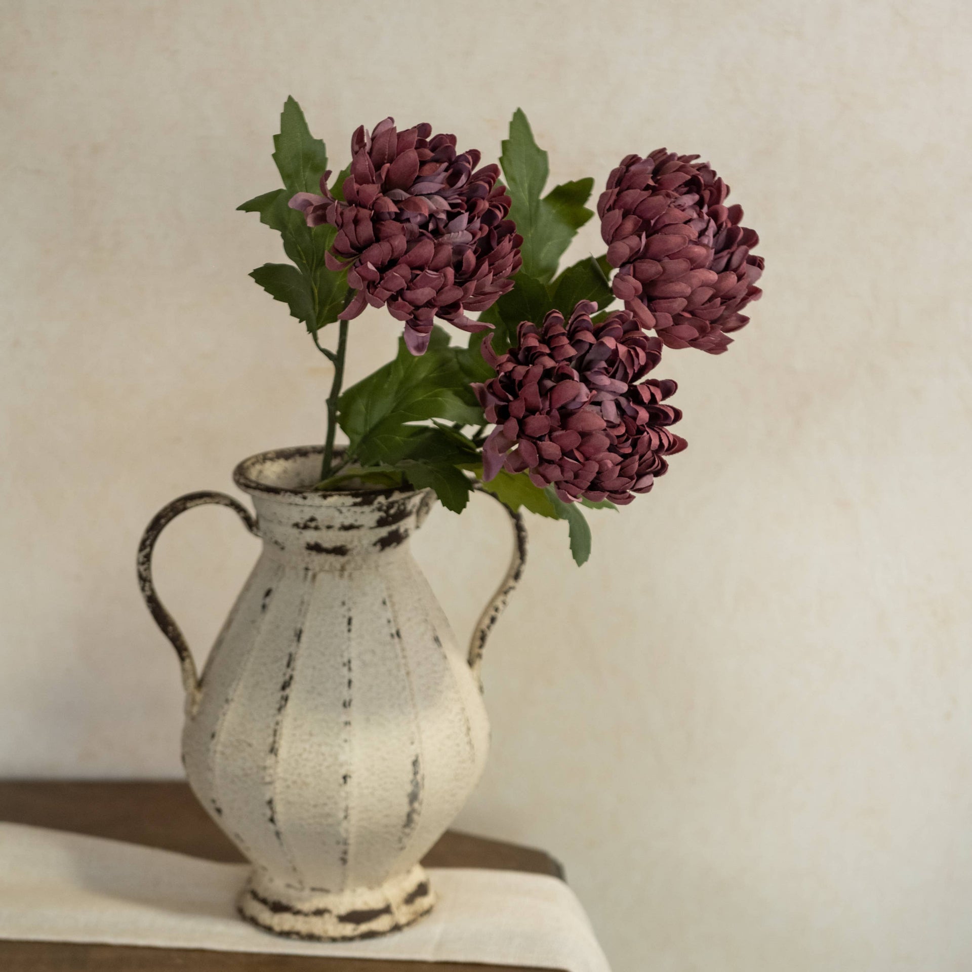 Autumn Burgundy Mum Stem