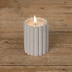 Grey Cement LED Candle