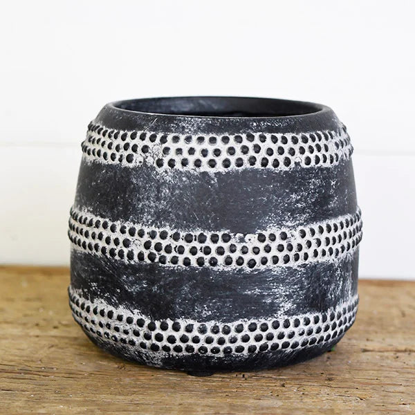 Charcoal Textured Pot