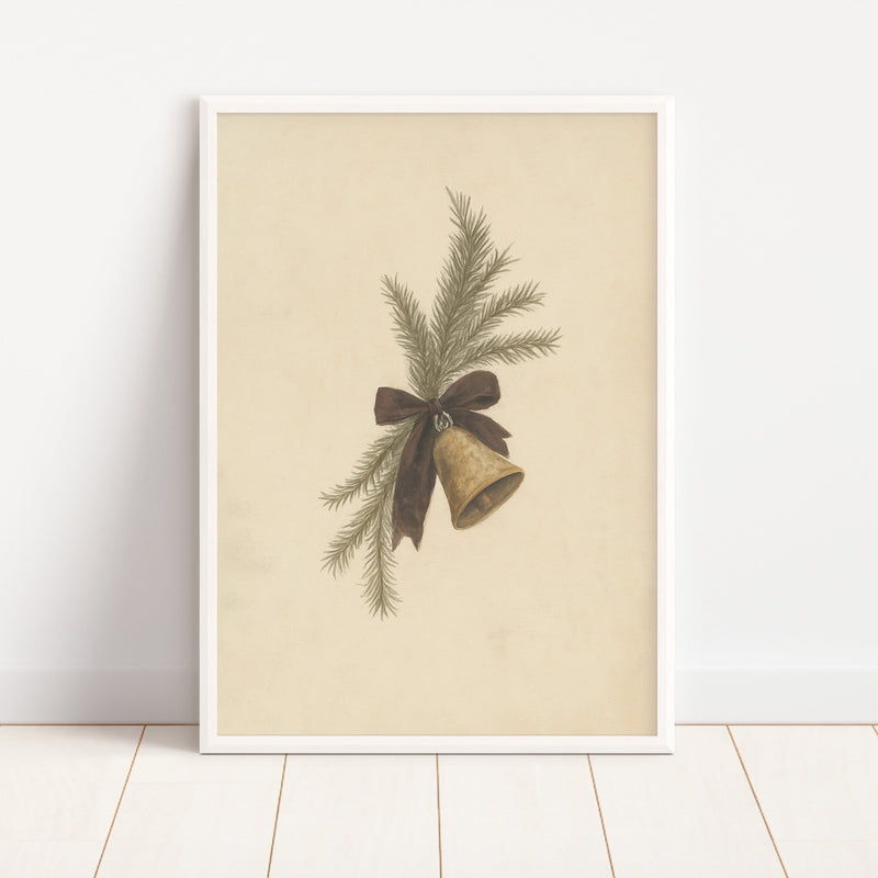 Holiday Bell Art Print