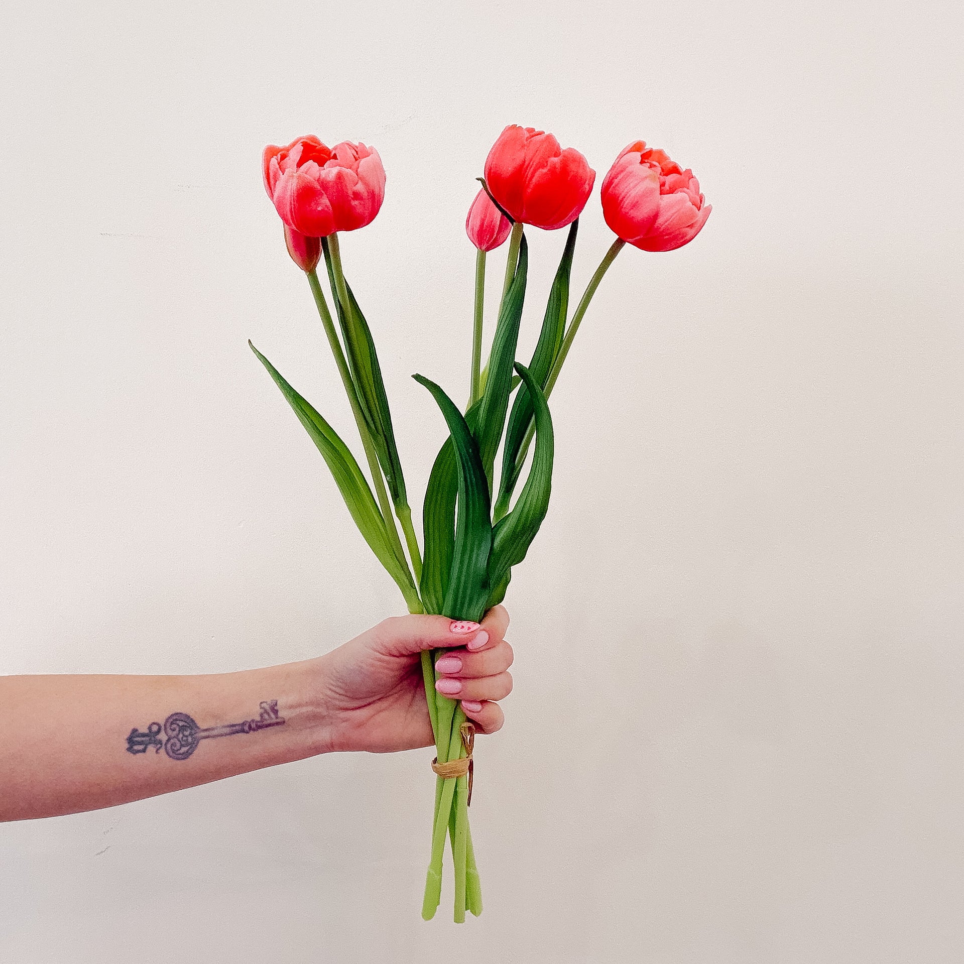 Real Touch Rose Double Peony Tulip Bundle