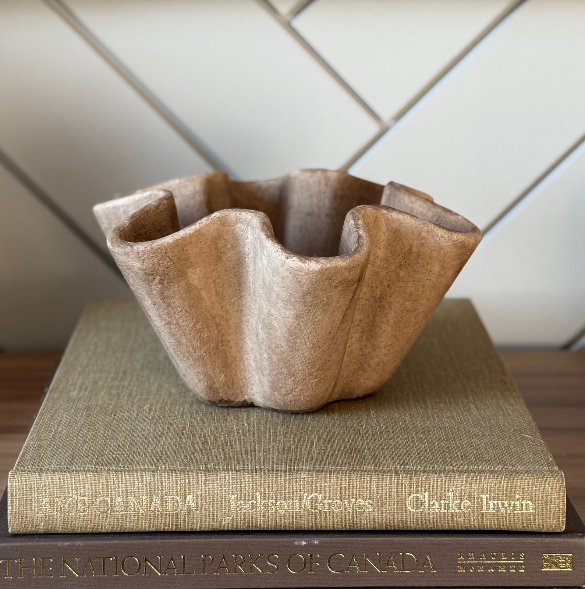 Ruffle Cement Planter