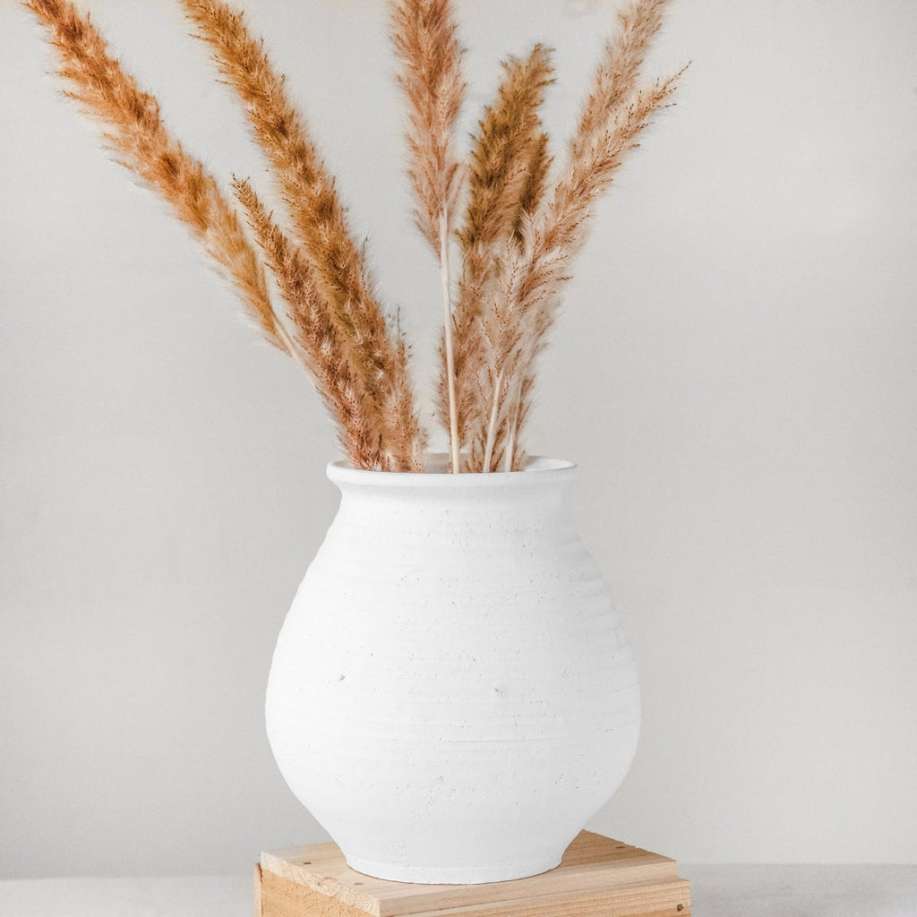 White Clay Vase