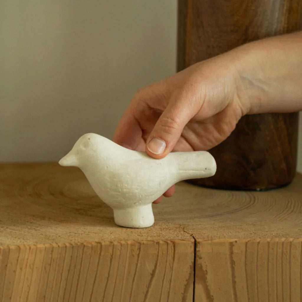 Paper Mache Bird Statuette