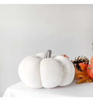 Ivory Velvet Pumpkin