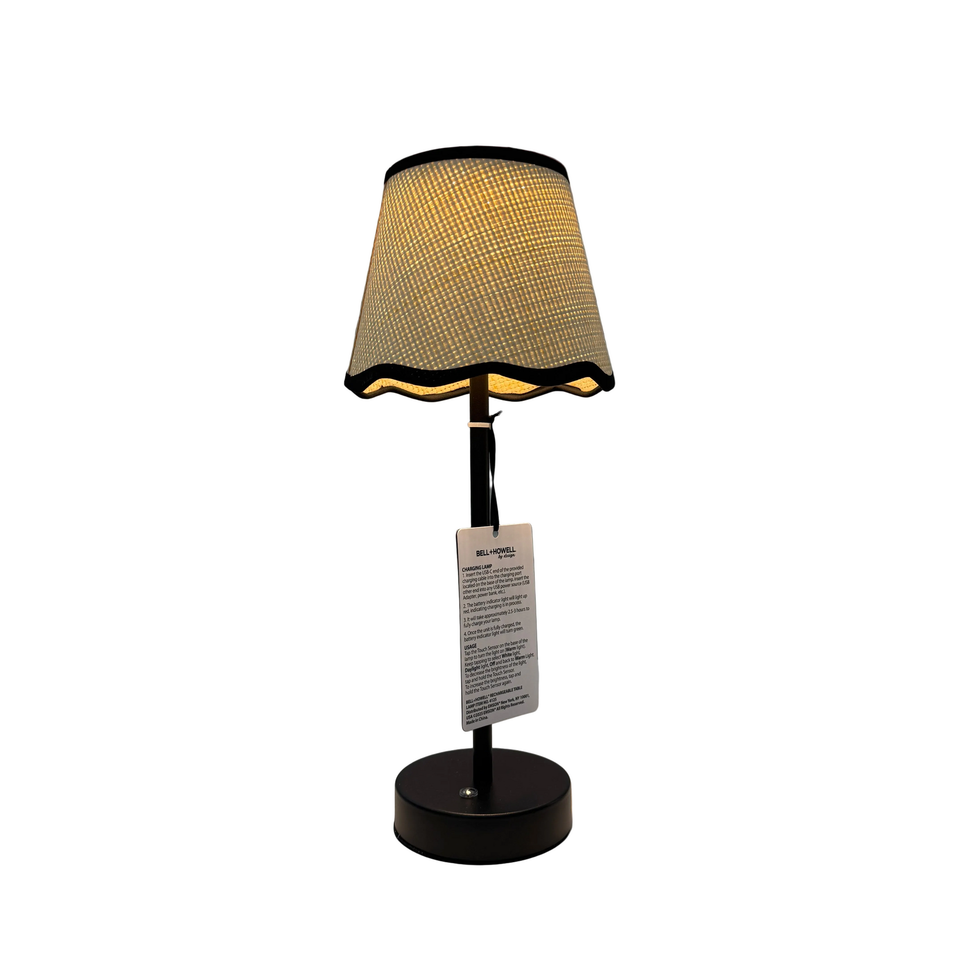 Table Lamp with Scallop Shade