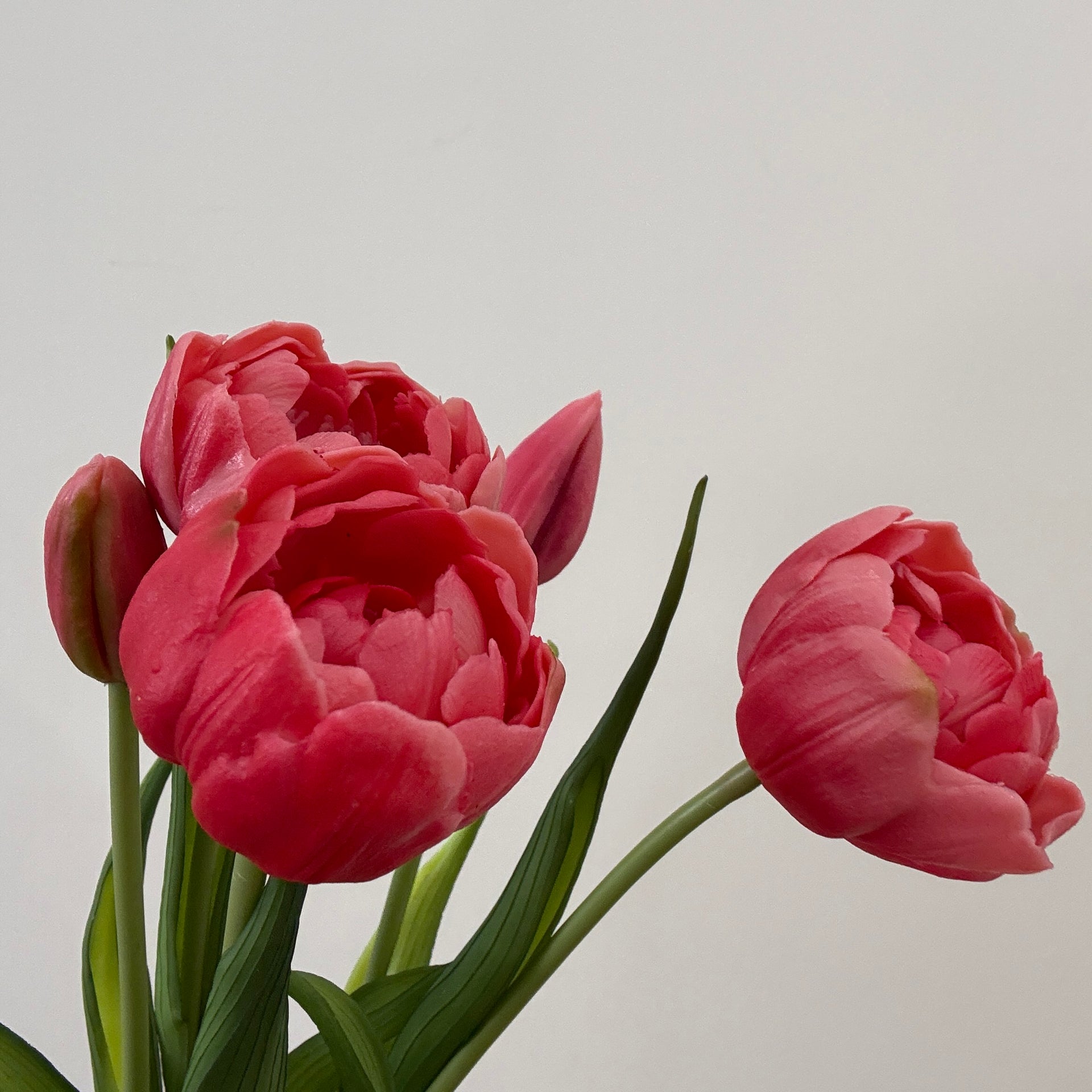 Real Touch Rose Double Peony Tulip Bundle