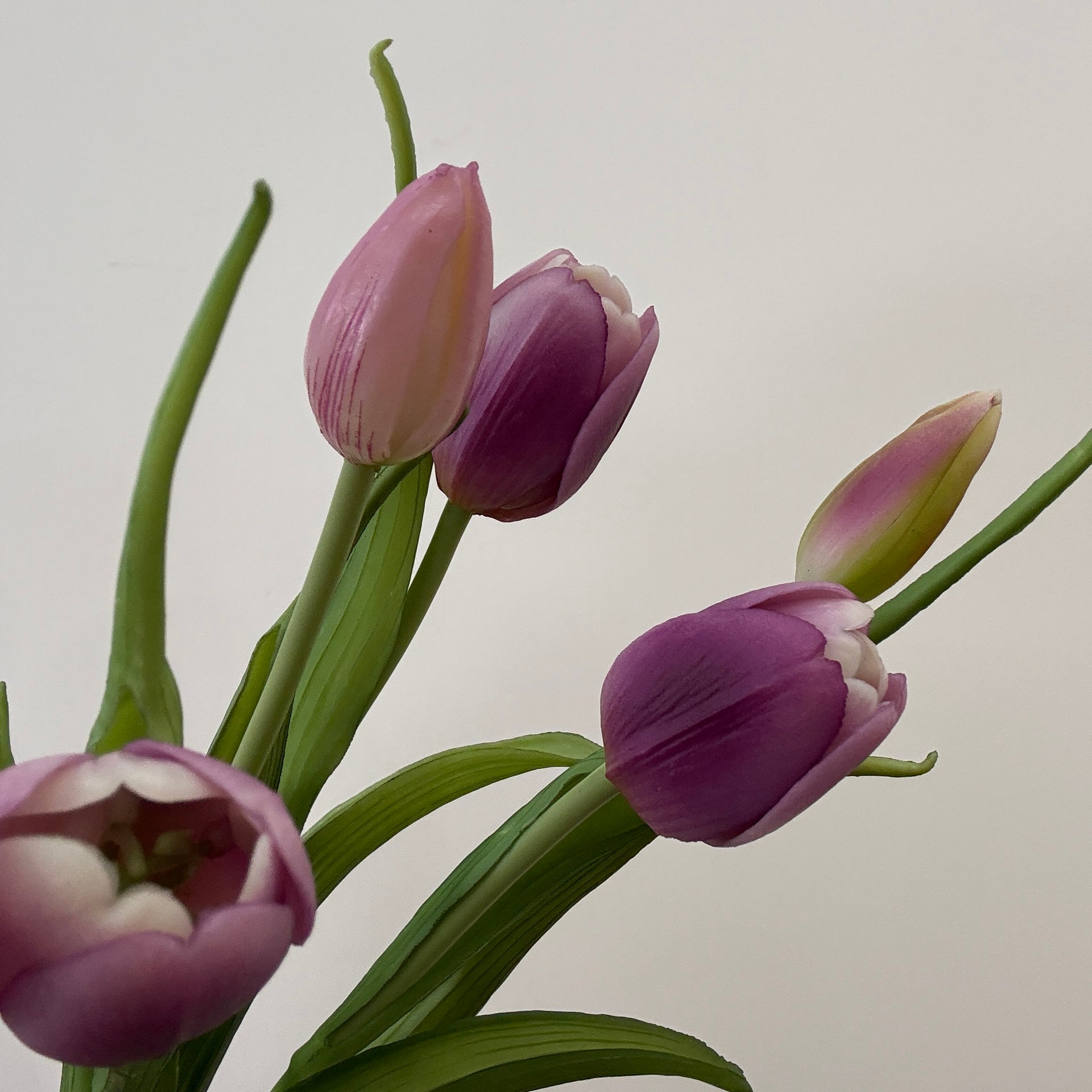 Real Touch Dynasty Lavender White Tulip Bundle