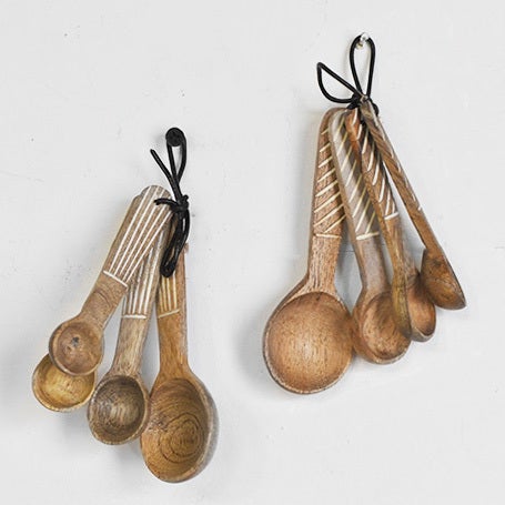 Set of Four Wood Spoons