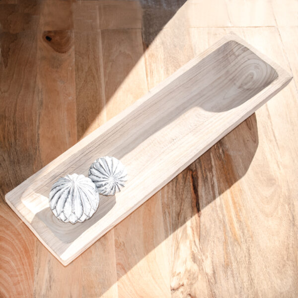 Grey Wash Wooden Tray