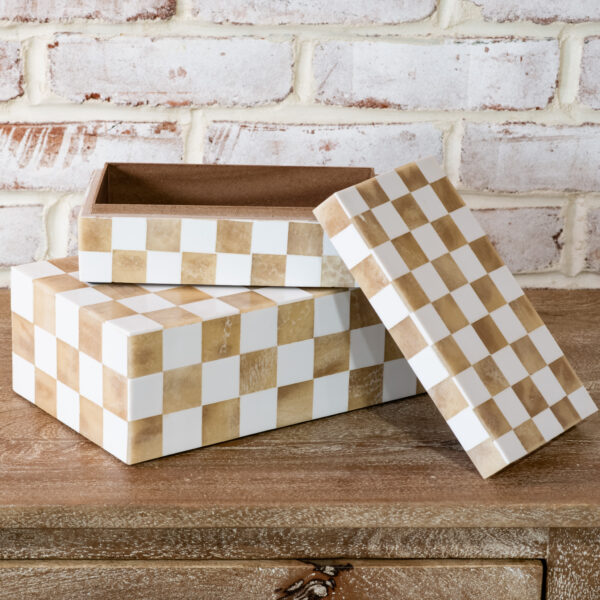 Checkered Display Boxes