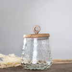 Glass Canister & Wood Lid