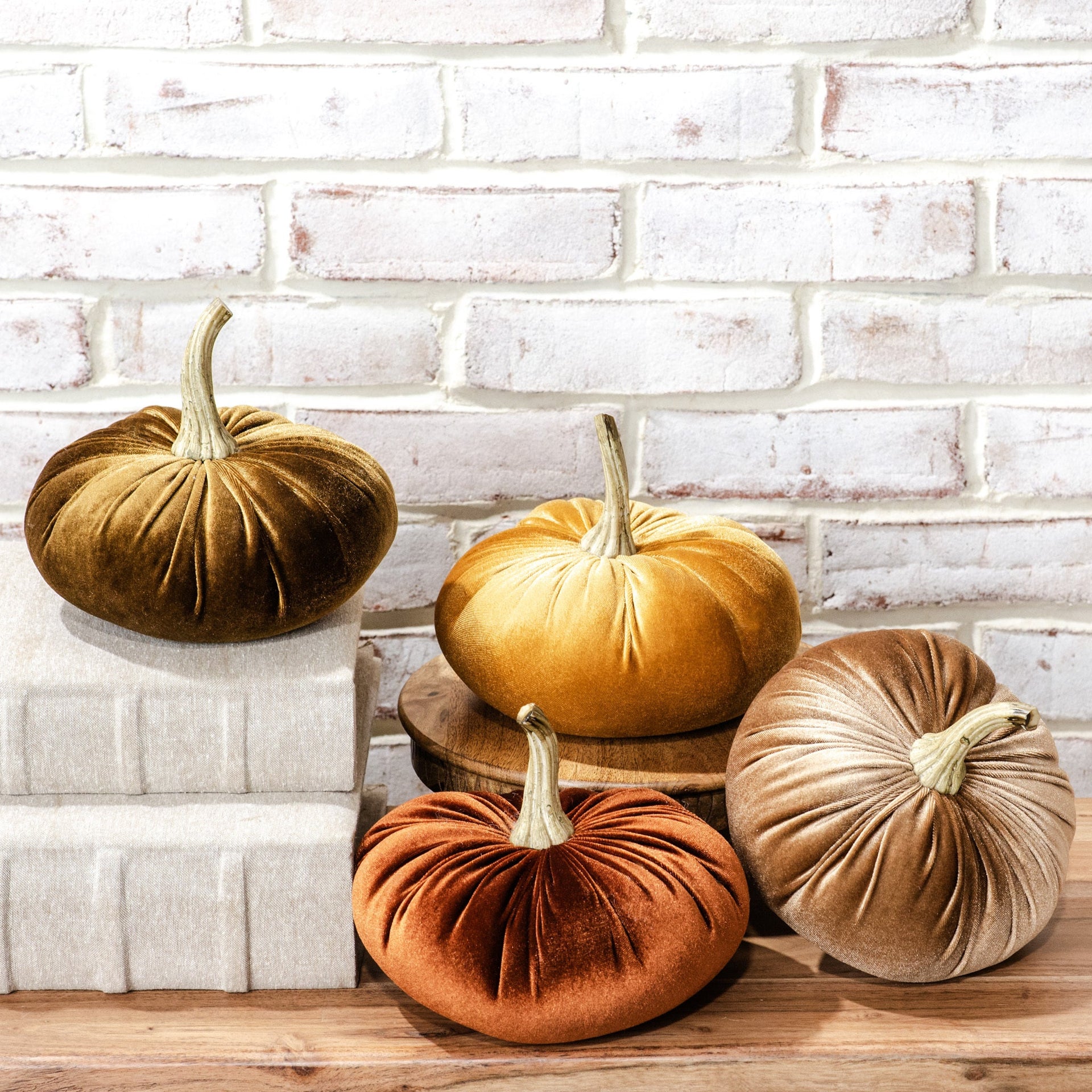 Medium Velvet Pumpkins