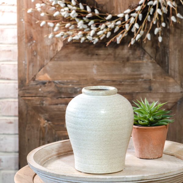 Beige Halo Vase