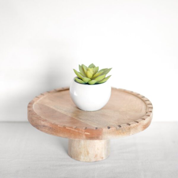 Wood Cake Stand