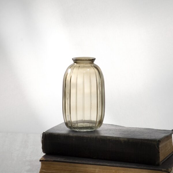 Beige Glass Vase