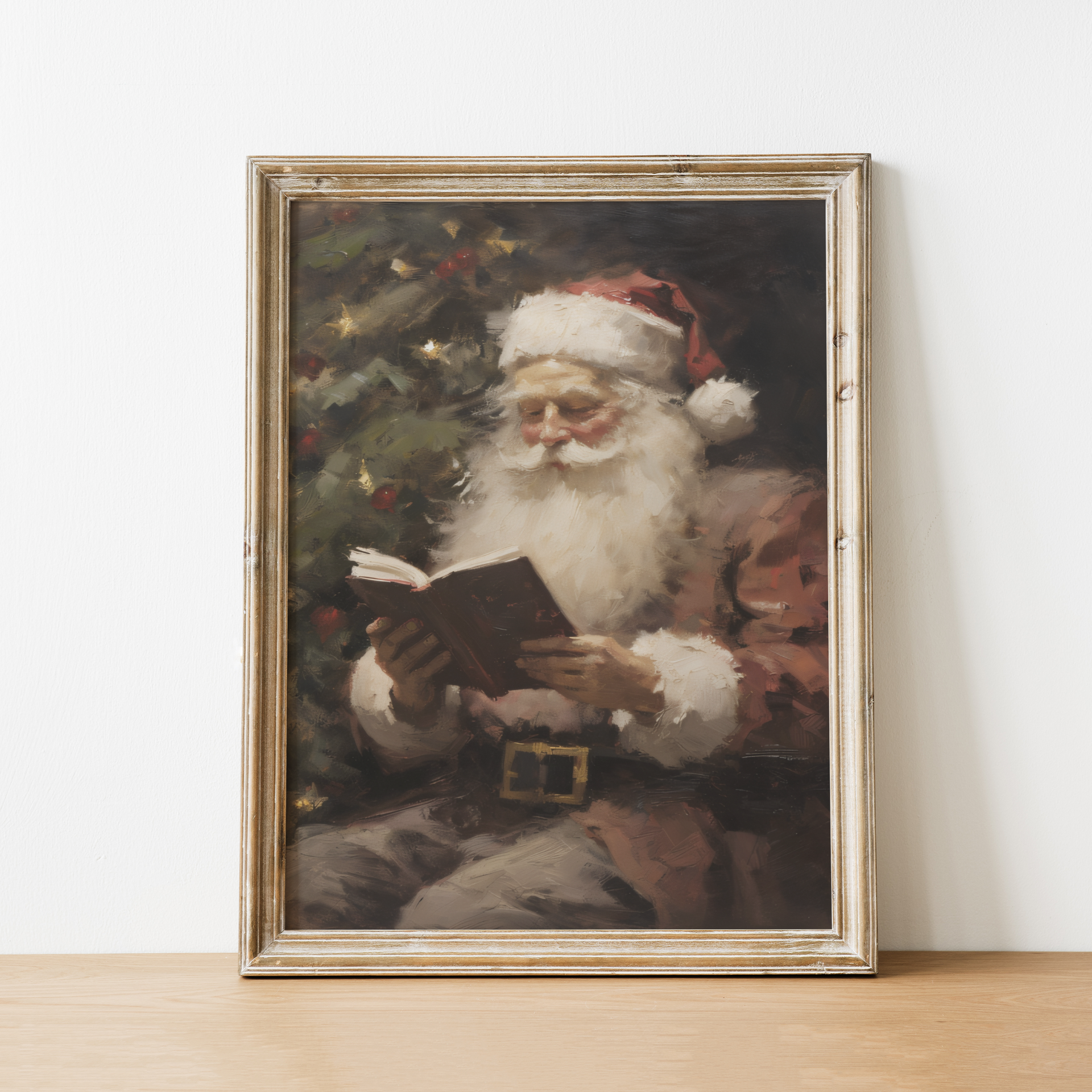 Santa Vintage Art Print