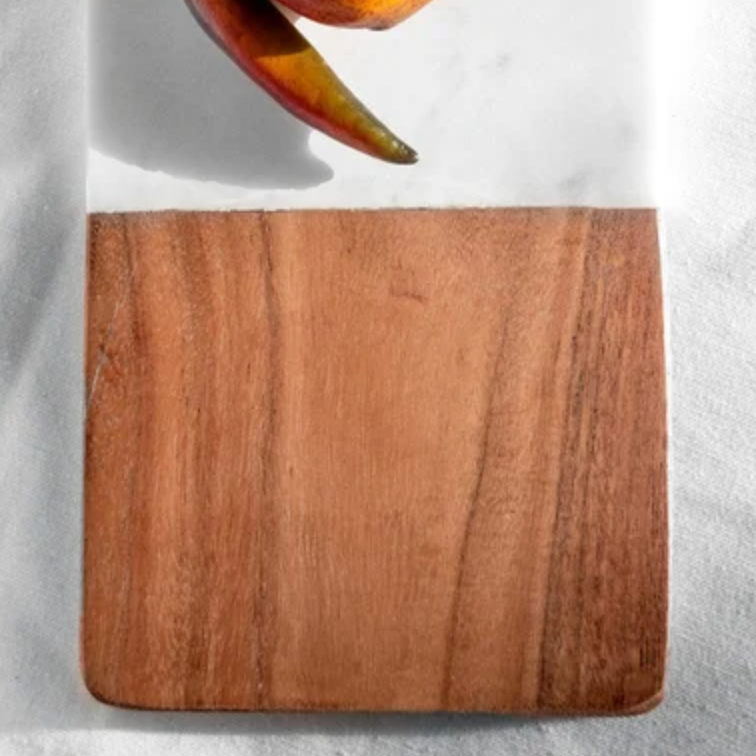 Marble & Wood Cutting Board