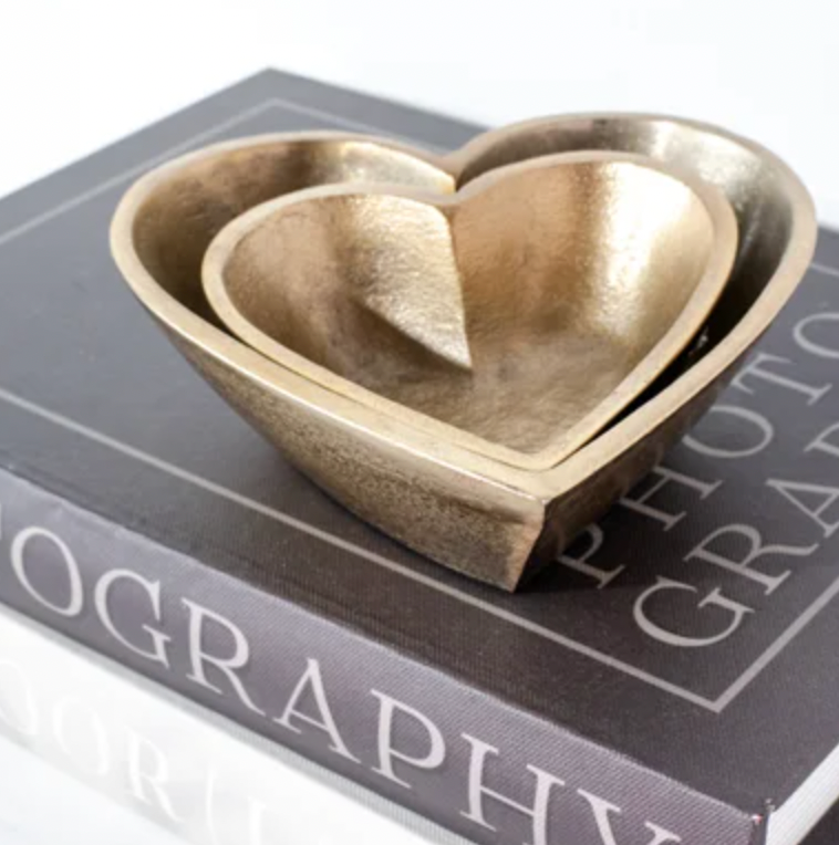 Brass Heart Bowls