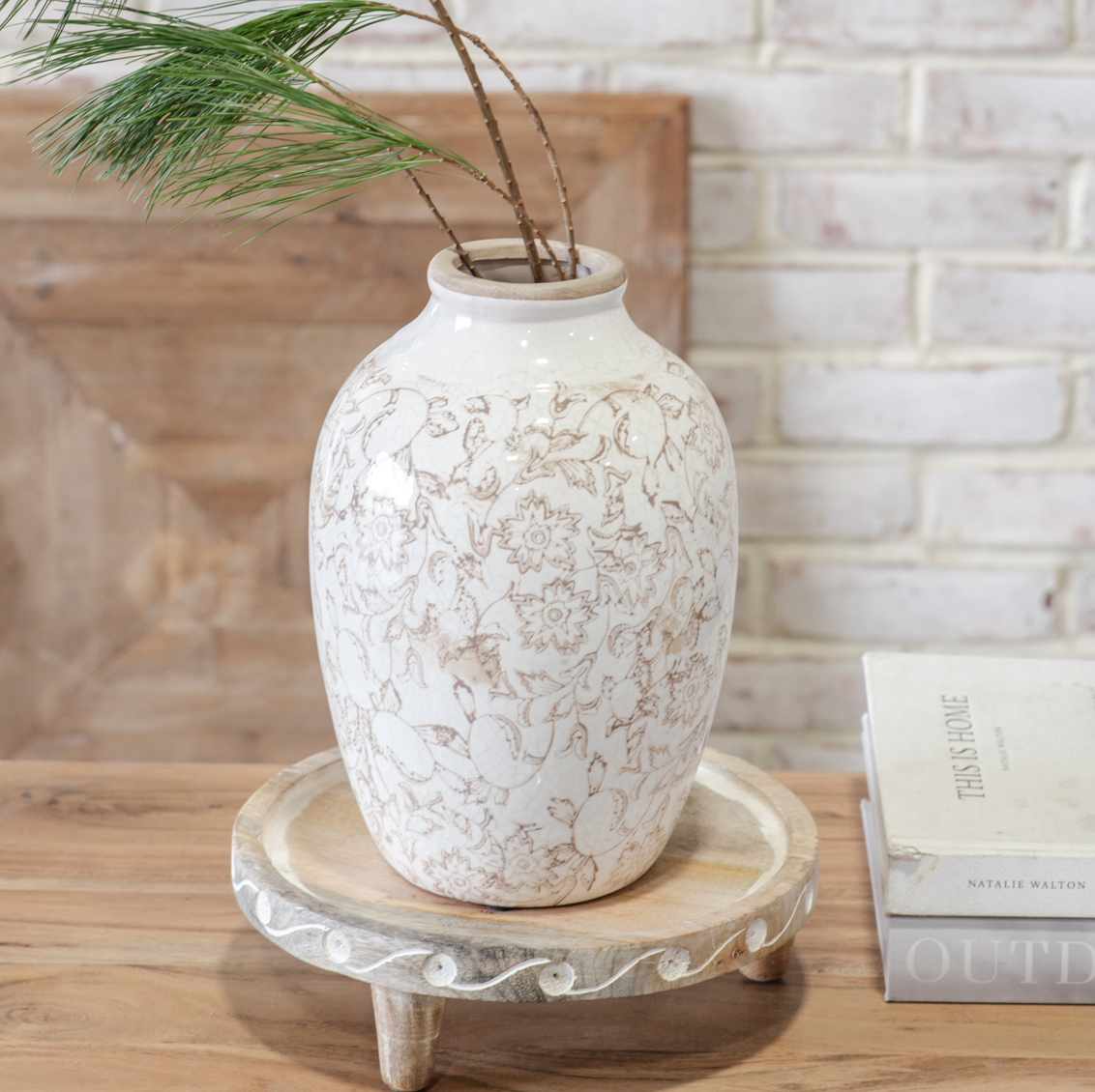 Beige Heirloom Vase
