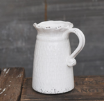 Antique White Pitcher