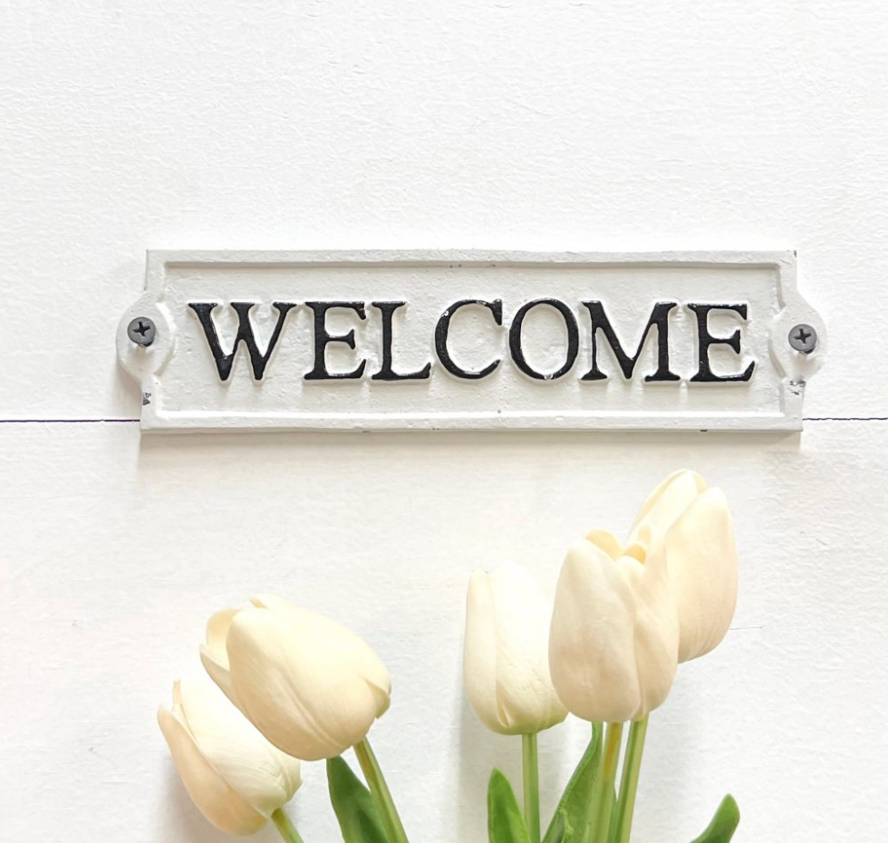 Metal Welcome Sign