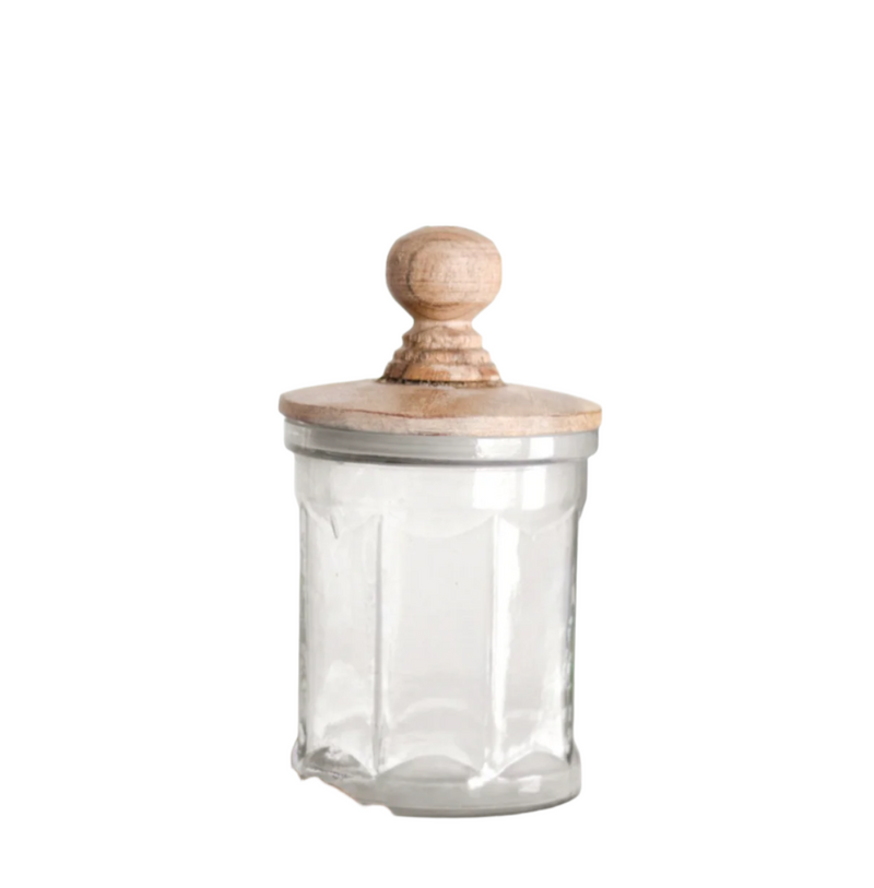 Canister with Wood Lid