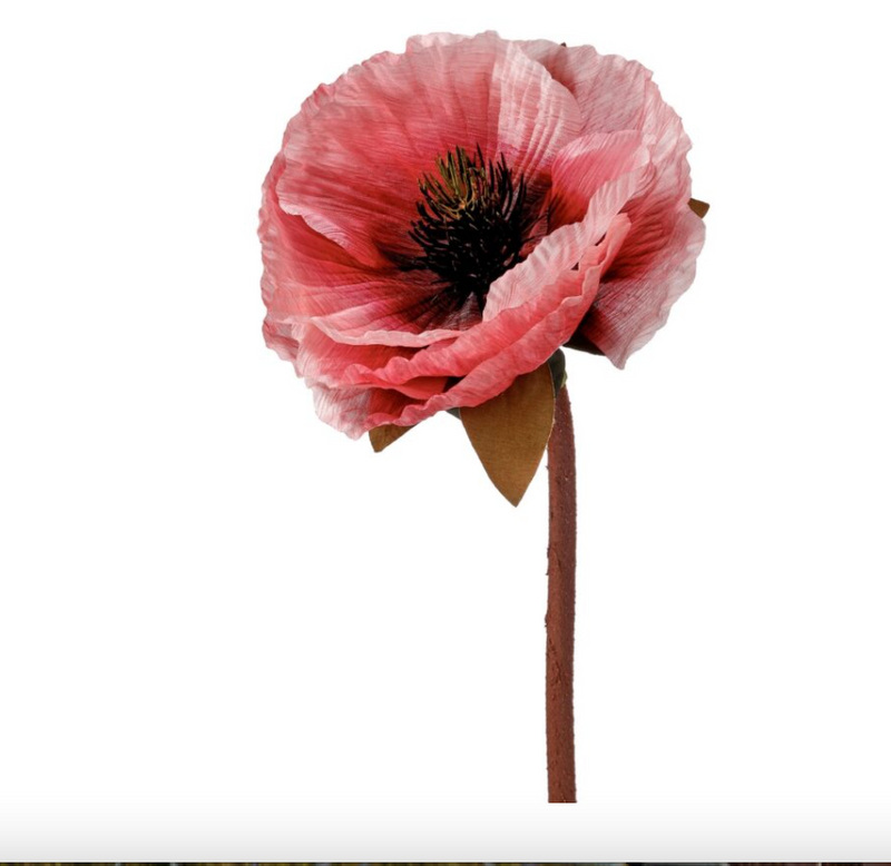 Faux Poppy Stem