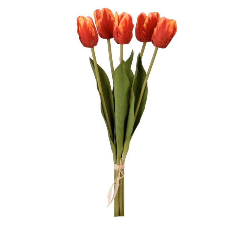 Real Touch Tulip - Red/Yellow