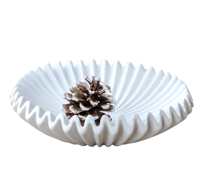 Matte White Deco Dish