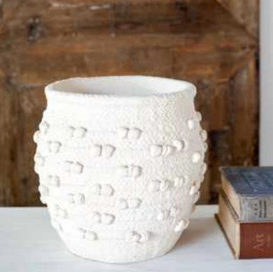 White Knot Vase - Pick up Only