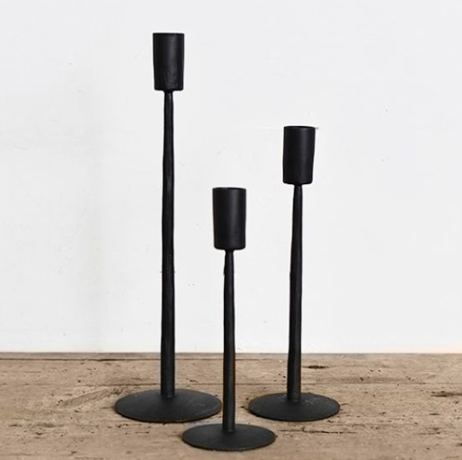 Black Candle Holder
