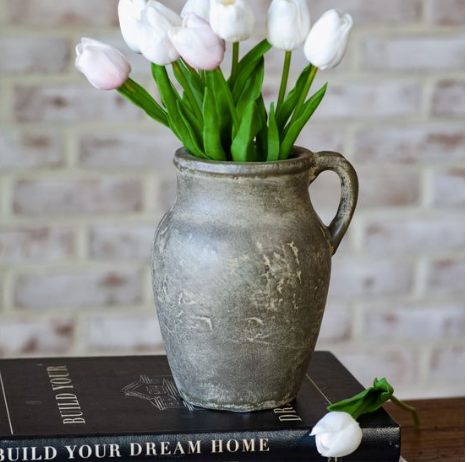Antique Charcoal Handle Vase