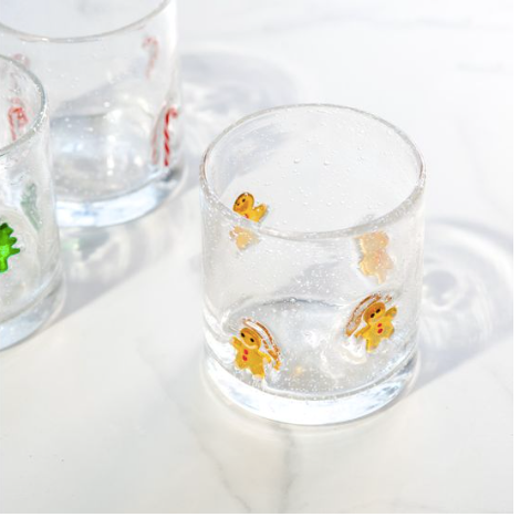 Gingerbread Man Glass