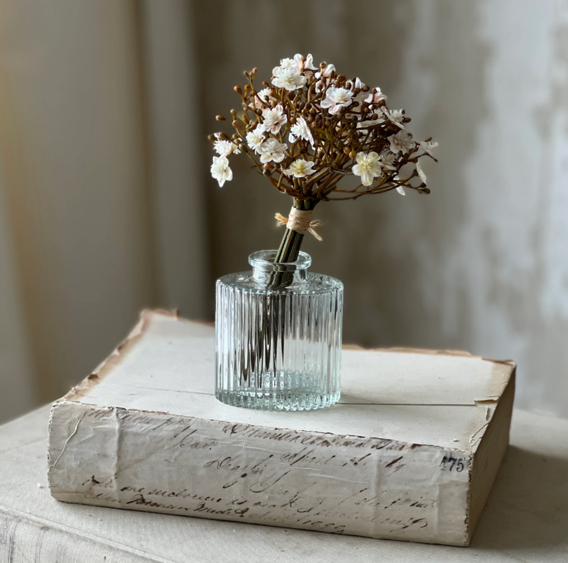 Vintage Budvase- Vertical Stripe