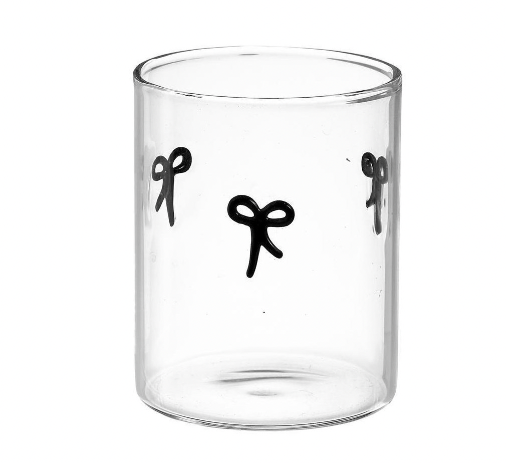 Black Bow Icon Glass