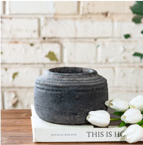 Grey Textured Planter