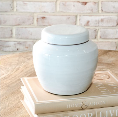 White Ginger Jar