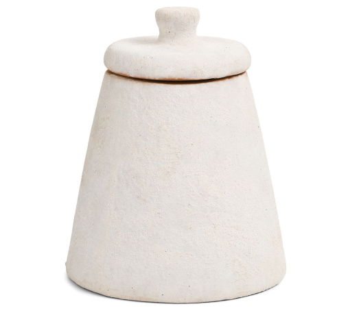 White Pot with Lid