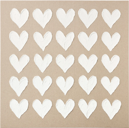 Hearts Wall Art Canvas