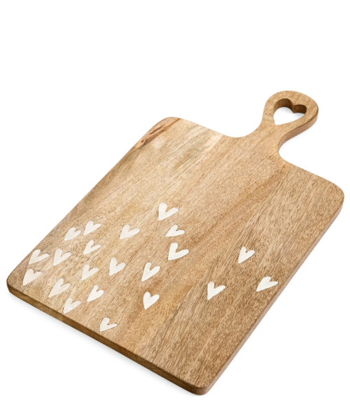 Wooden Hearts Serving Board