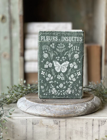 Vintage Notebook-Fleurs et Insectes