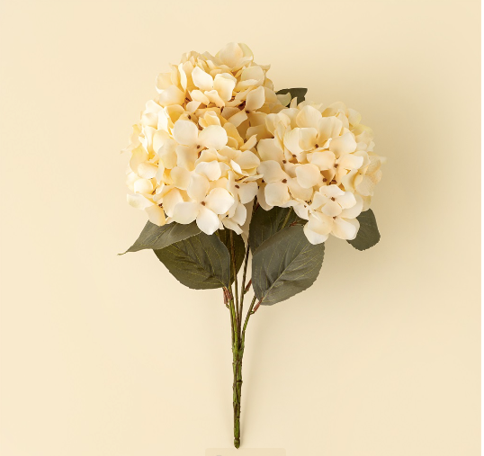 Autumn Hydrangea Spray -Cream