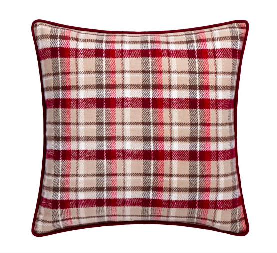 Red Plaid Pillow