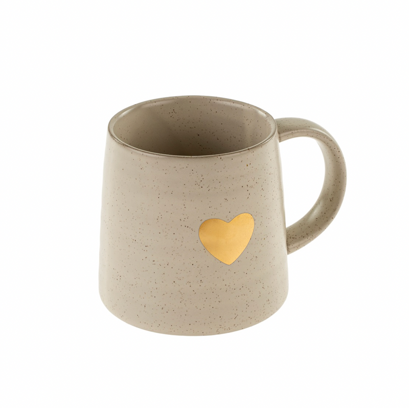 Gold Heart Mug