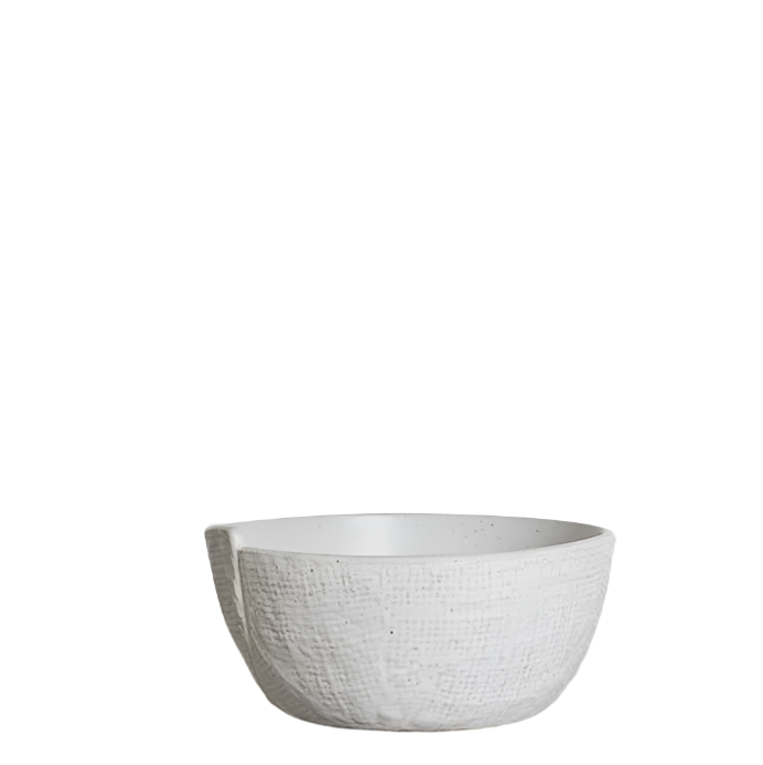 White Artisan Bowl