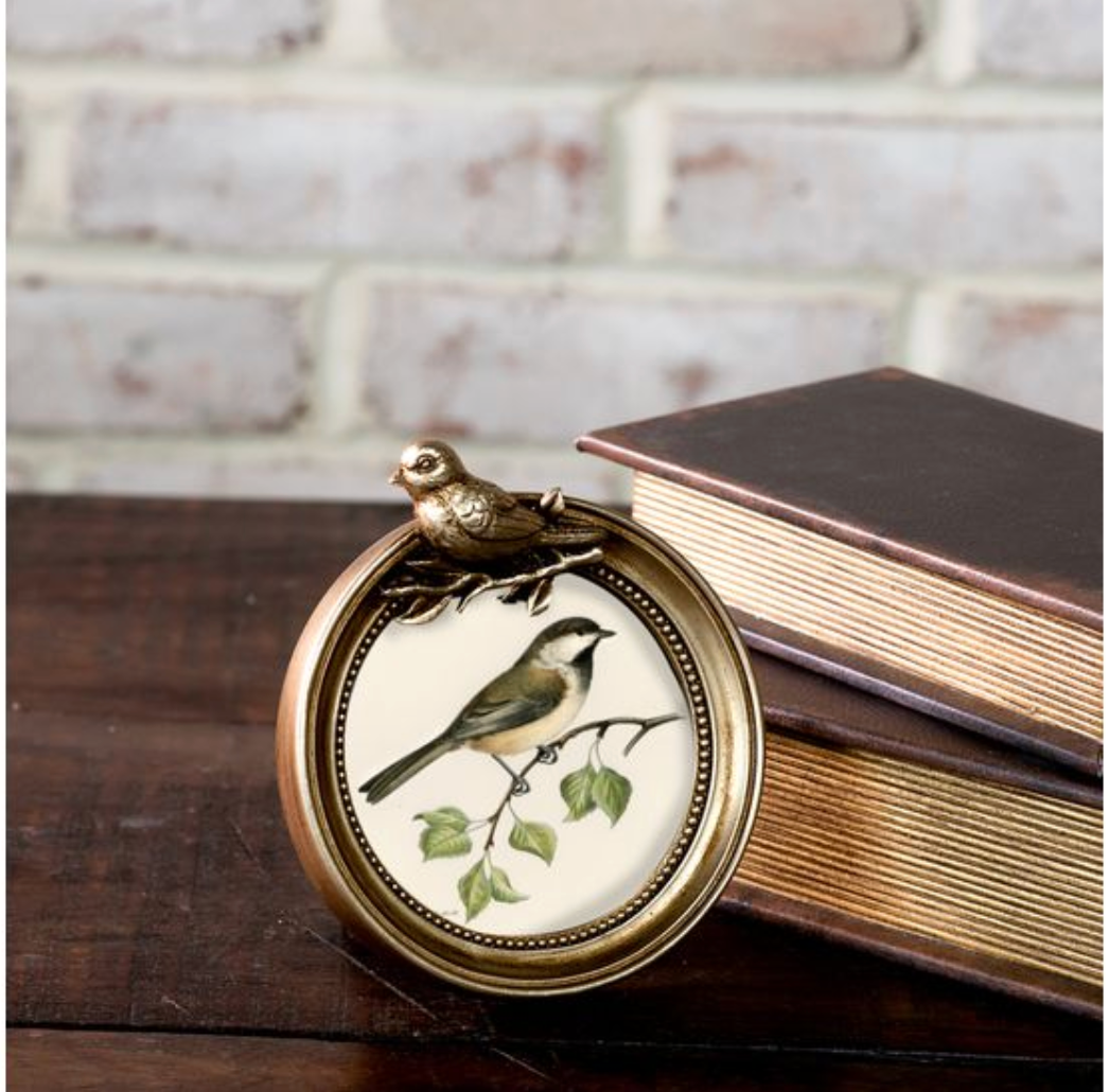 Gold Bird Photo Frame
