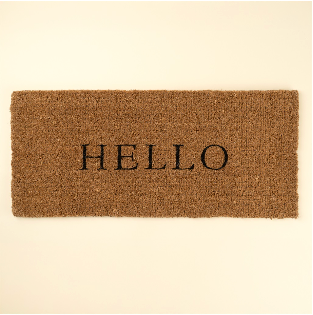 Hello Coir Doormat