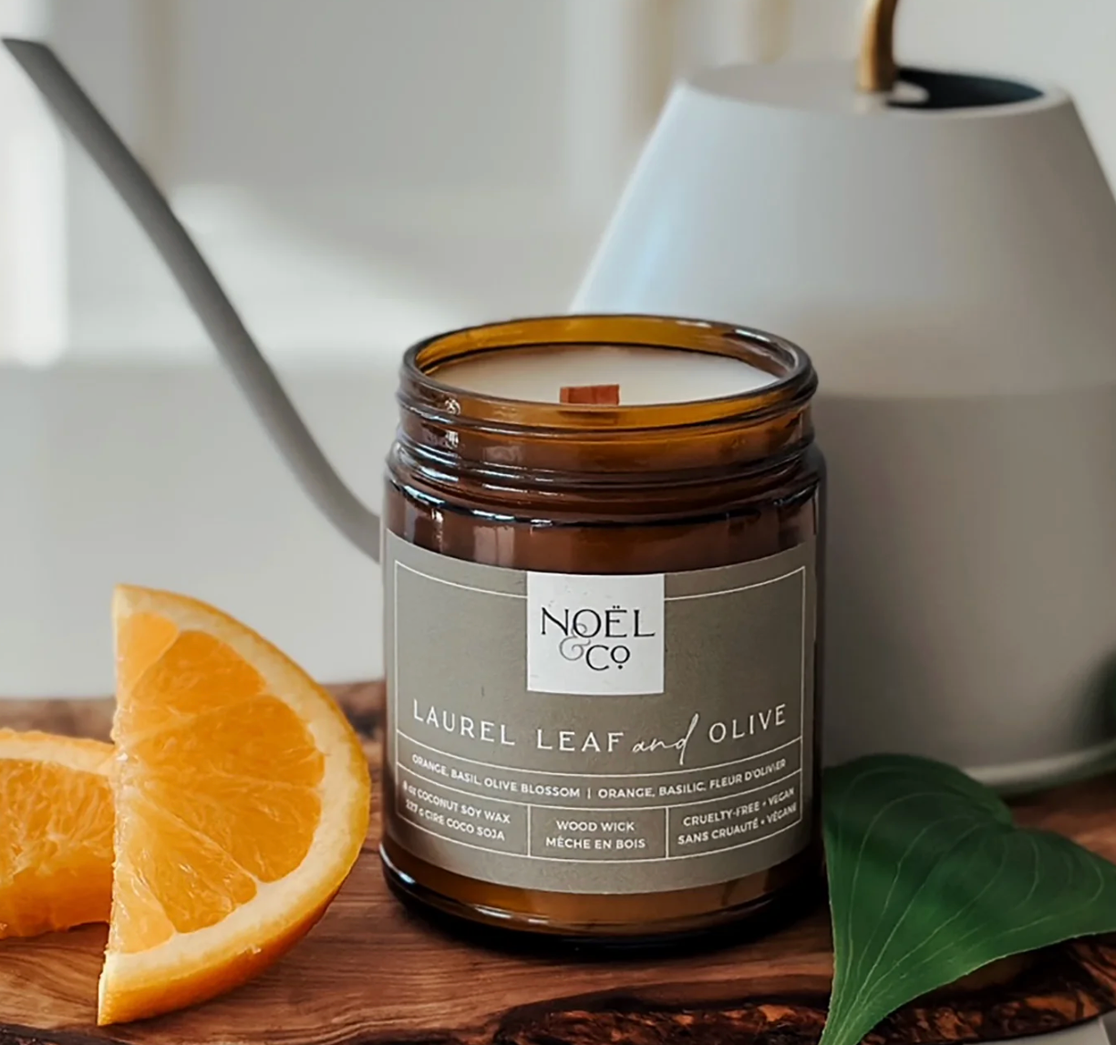 Laurel Leaf & Olive Candle