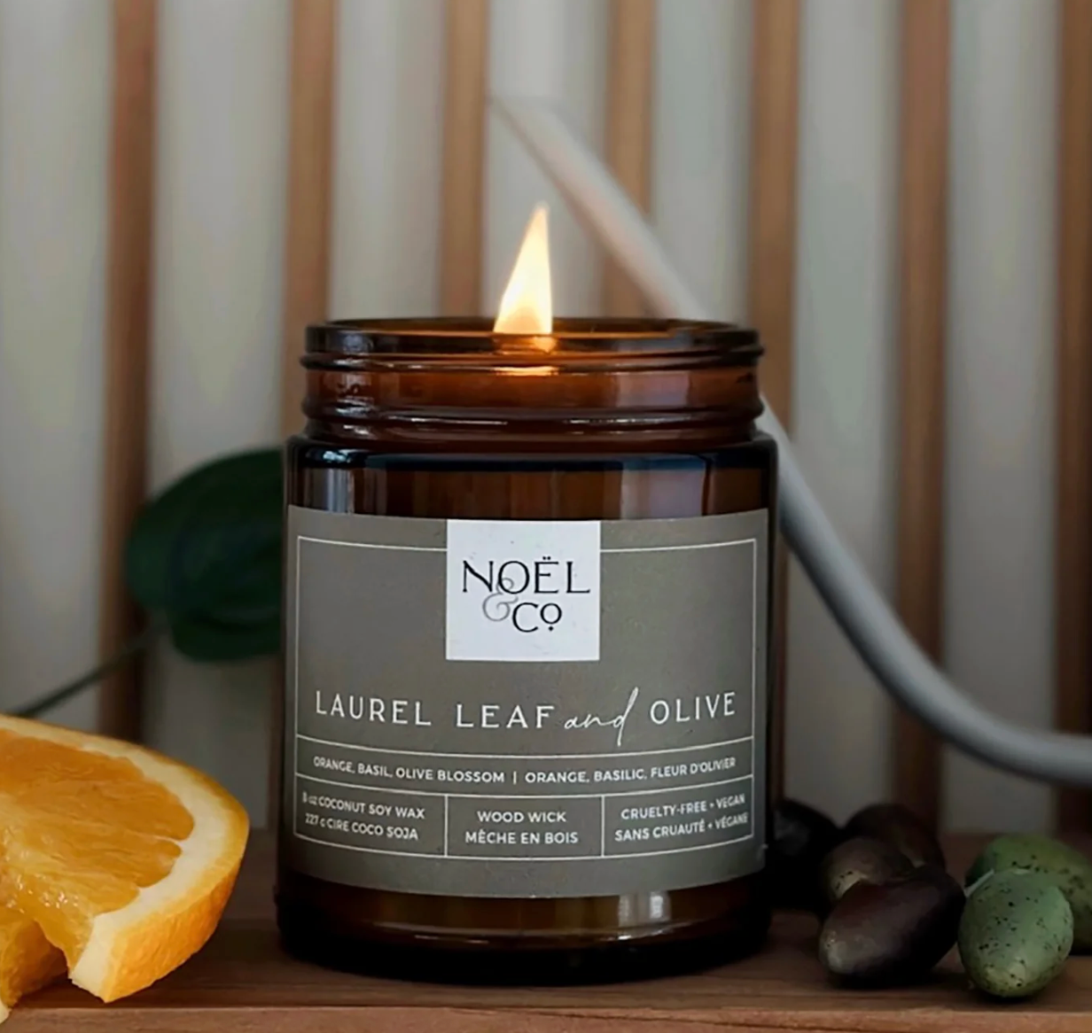 Laurel Leaf & Olive Candle